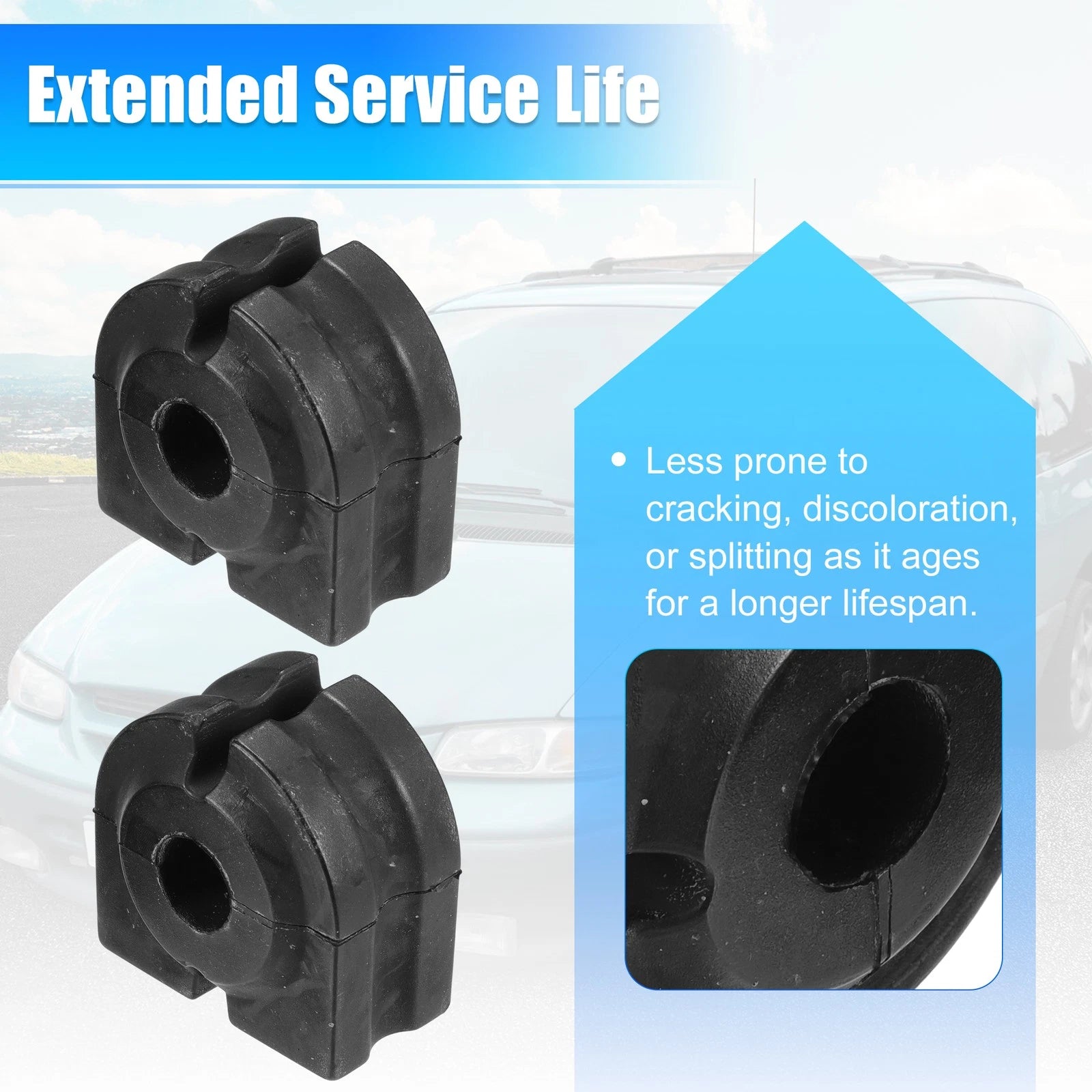2pcs Suspension Stabilizer Bar Bushings No. 31356761591 for BMW 525i (2001–2007)