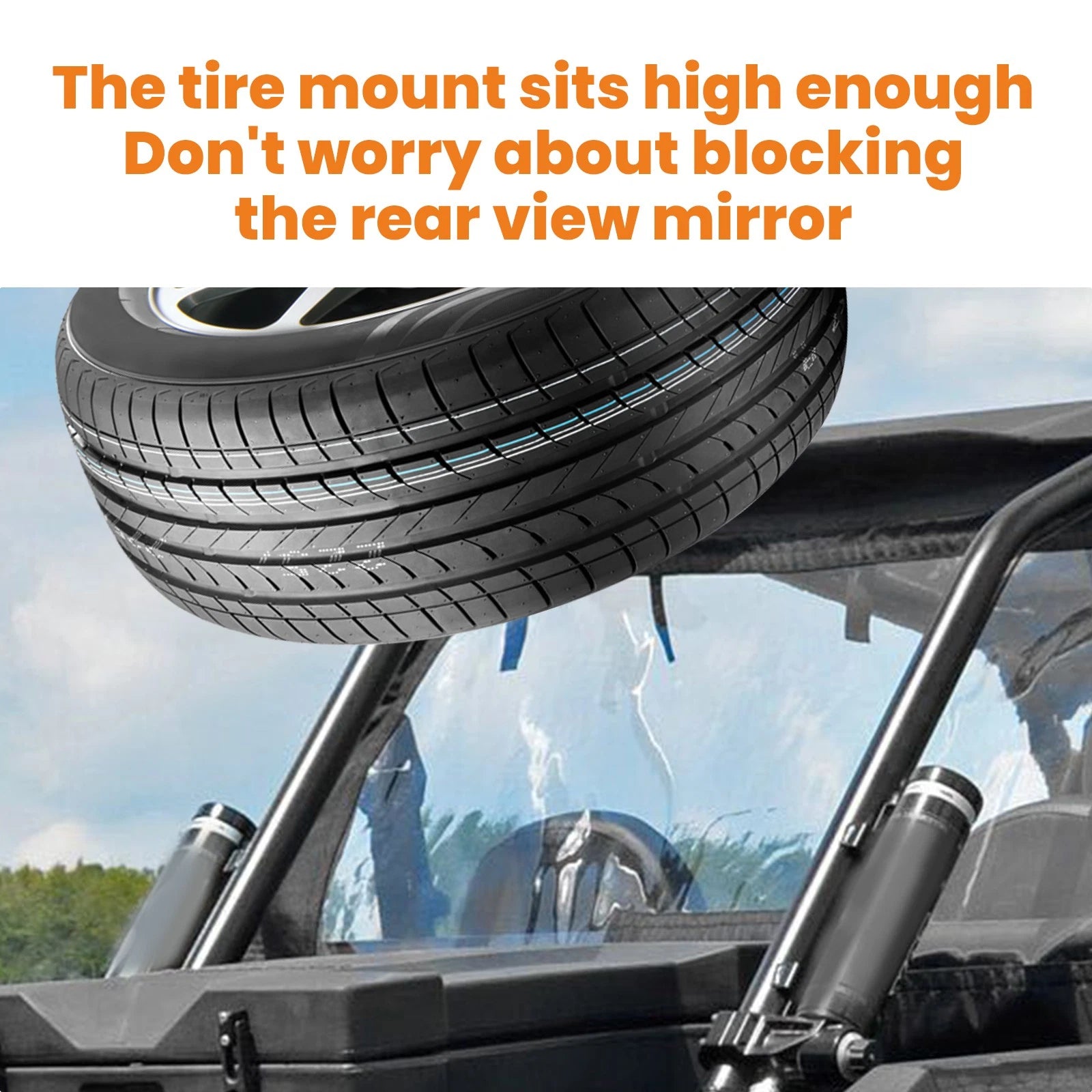 Spare Tire Mount Carrier for Polaris RZR XP 1000 Turbo (2016–2022)