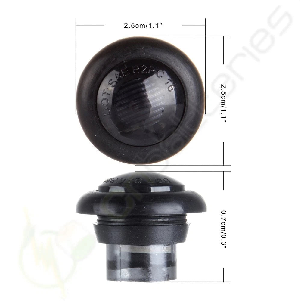 Set of 4 Amber 16 LED Side Marker Turn Brake Indicator Lights for