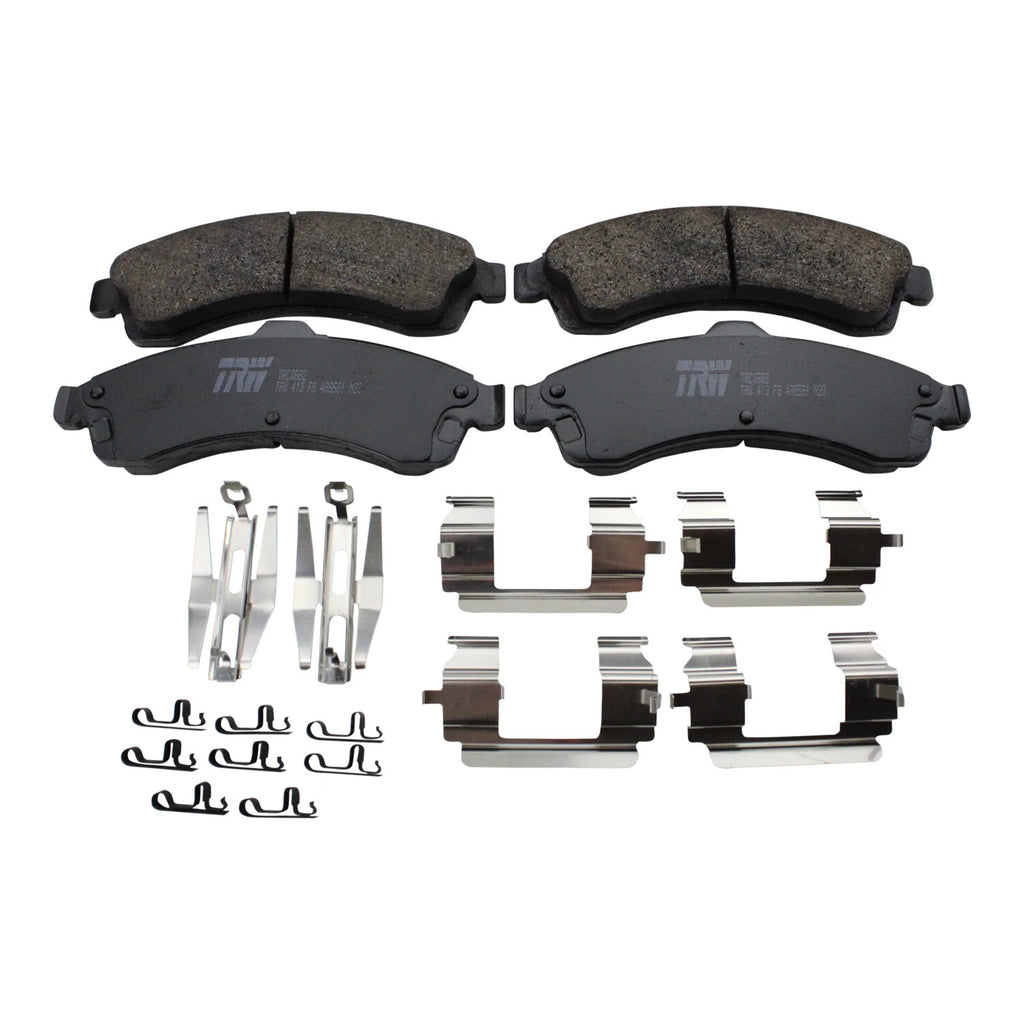 Set of 4 TRW Pro Front Ceramic Brake Pads for Buick Chevy Isuzu GMC Oldsmobile Saab