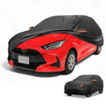 Waterproof Car Cover for Toyota Yaris (210D-PU, Black, All Weather)