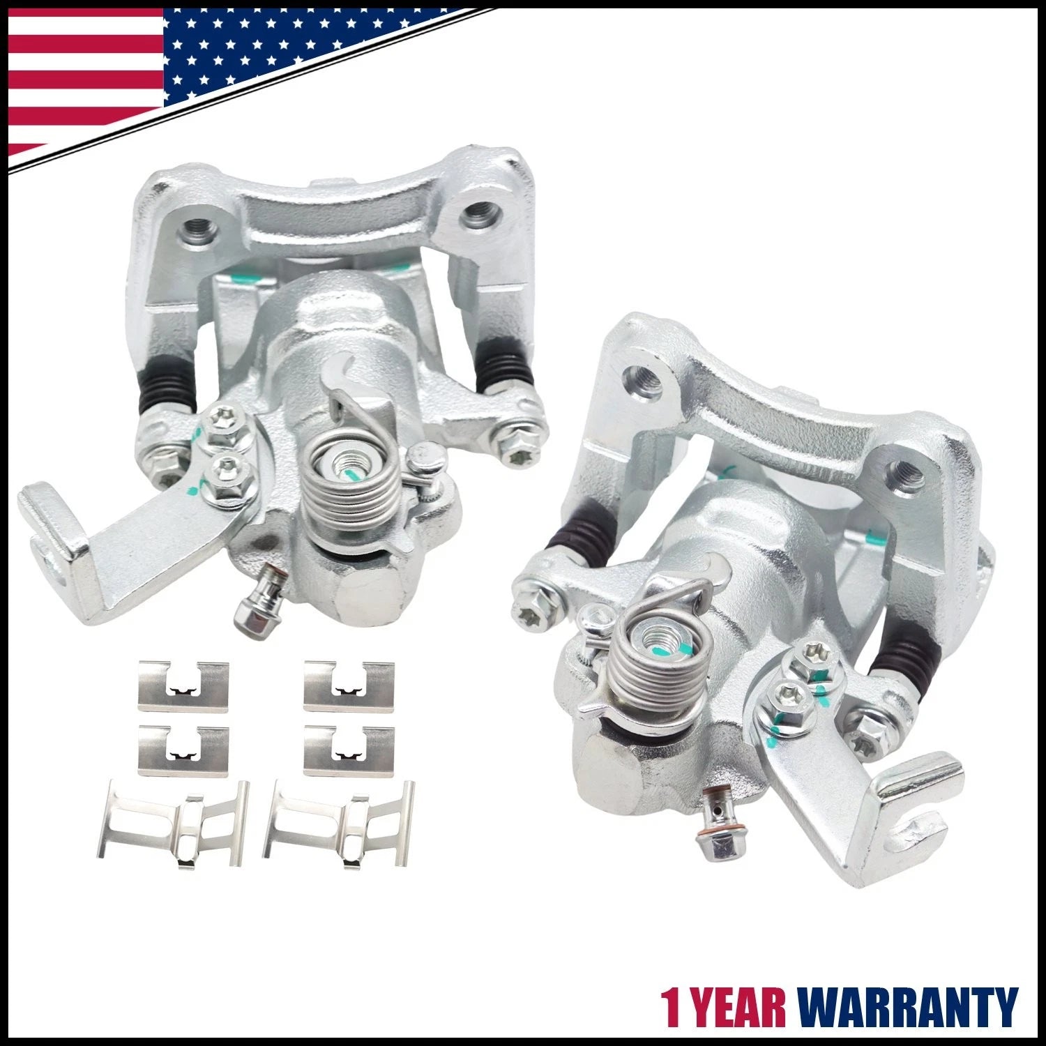 2X Brake Caliper with Bracket for Suzuki SX4 (2007–2013)