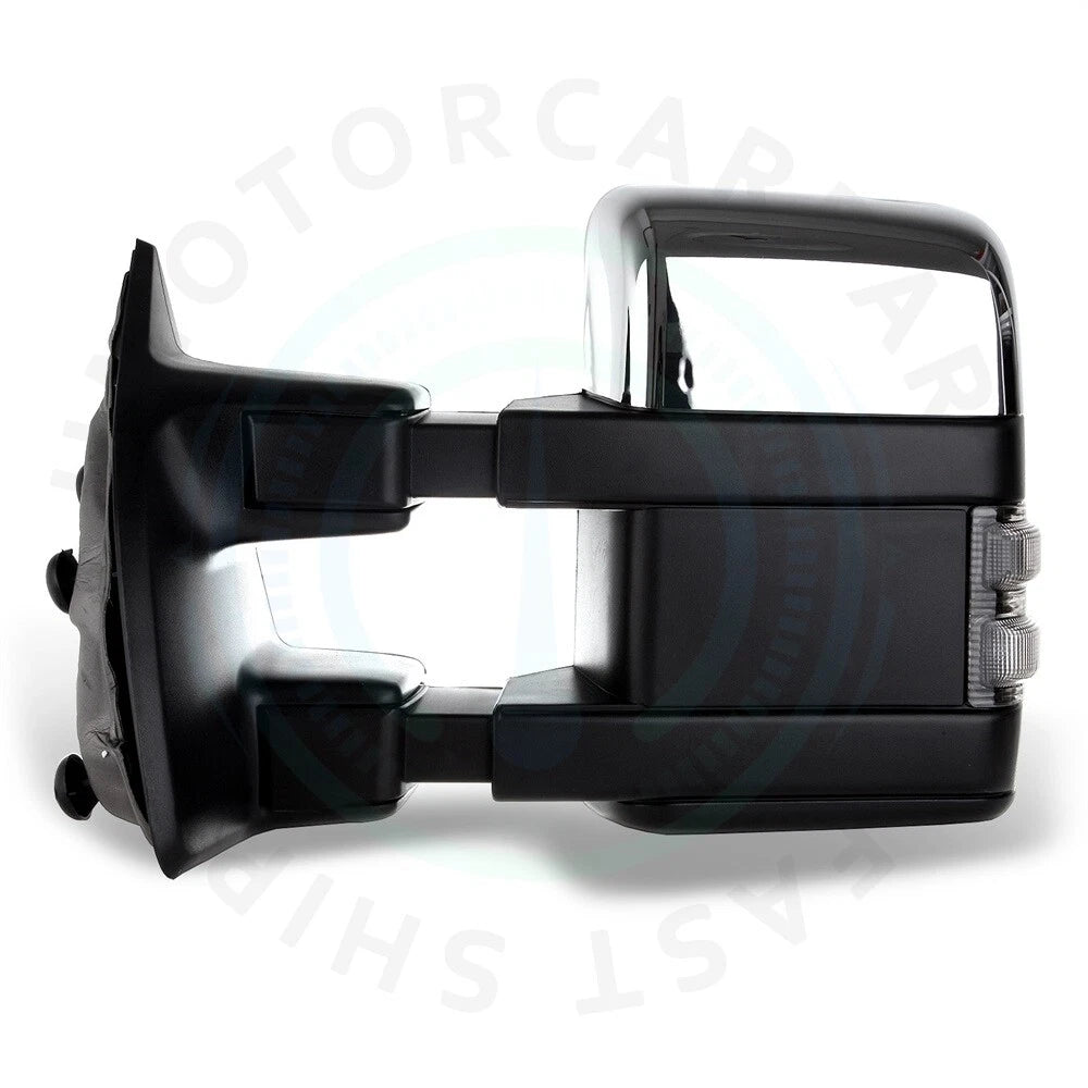 2X LED Signal Heated Tow Mirrors for Ford F250-F550 Super Duty (1999–2007)