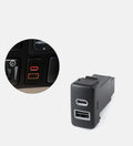 Dashboard Switch Button USB-C PD + USB-A QC3.0 Port for Toyota FJ Cruiser Tacoma (2007–2021)