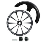 30" Front Wheel Rim Hub Single Disc Fender for Harley Electra Glide (2008–2024)