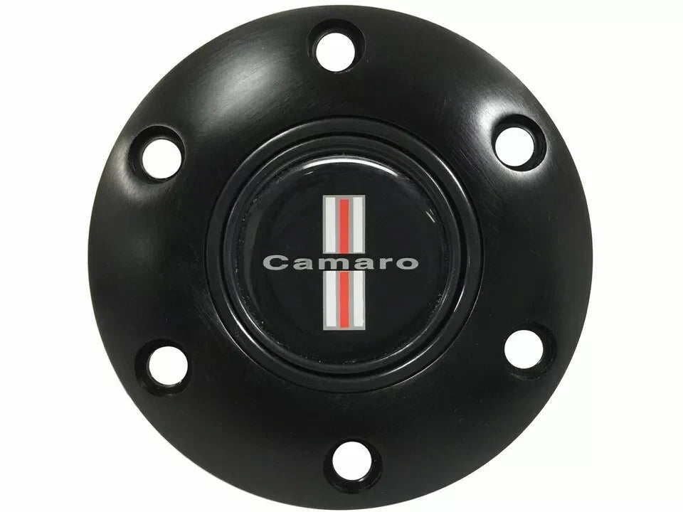 Perforated Black Leather Steering Wheel Kit for Chevy Camaro (1969–1994)