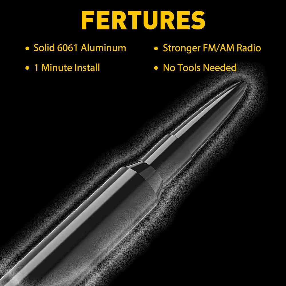 Bullet Antenna for Dodge Ram 1500, Ford F150, Raptor, Bronco