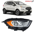 Right Side Headlight Assembly for Ford EcoSport (2018–2023) Halogen LED DRL Chrome