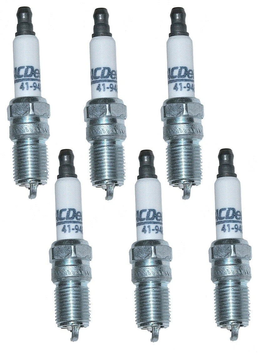 Set of 6 Spark Plugs for Chevrolet Express 1500 (2011) - AC Delco 41-110, 41-962