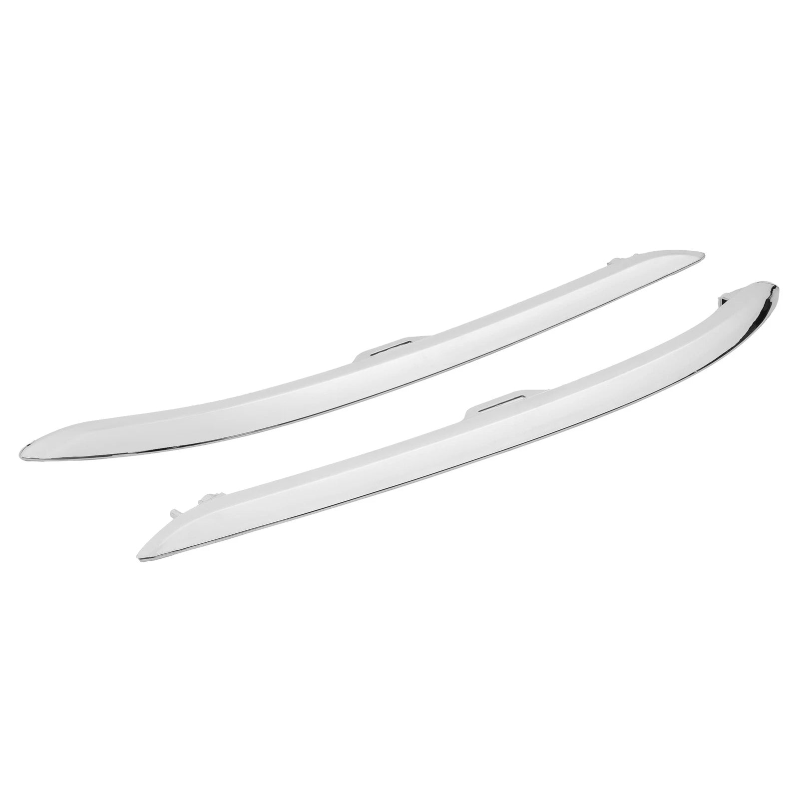 Set of 2 Chrome/Black Front Bumper Trim for Honda Pilot (2019–2022)