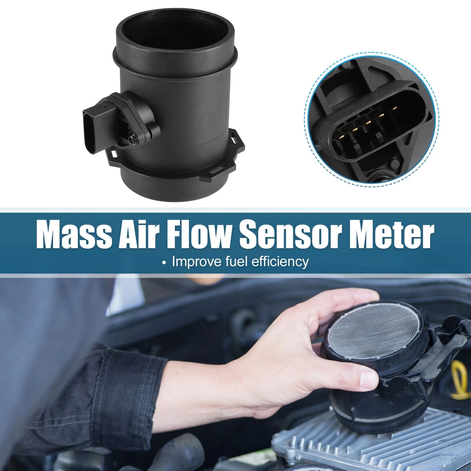 Mass Air Flow Sensor for BMW 540i (1999–2003) No. 13621433567
