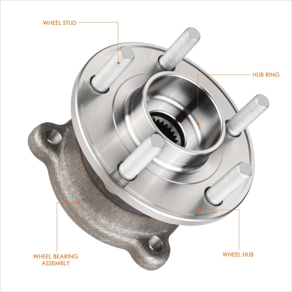 Set of 2 Rear Wheel Hub Bearing Assembly for Ford Escape/Lincoln MKC (2013–2019)