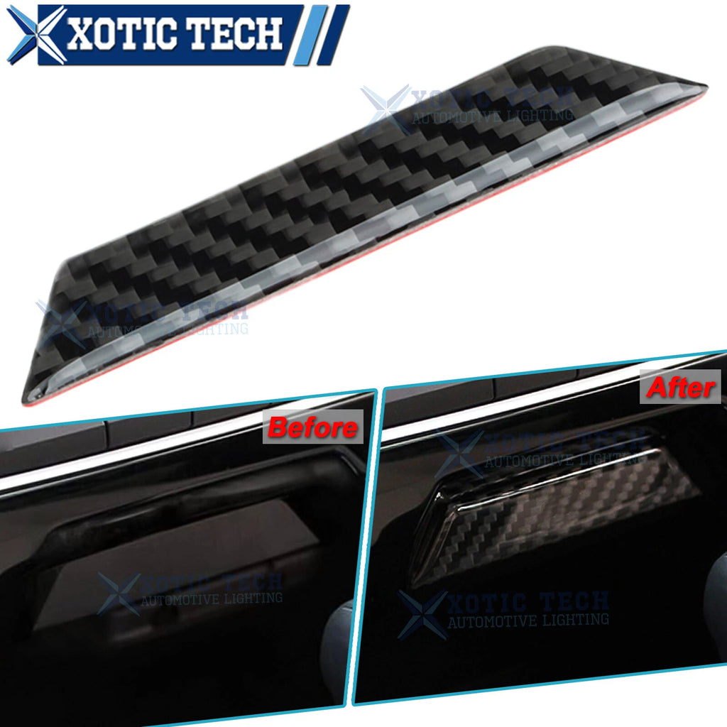 Carbon Fiber Inner Console Storage Box Trim for Honda Civic (2016–2021)