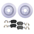 Hella Rear Rotors Low-Met Disc Brake Pad Kit for Audi S6 (2007–2011)