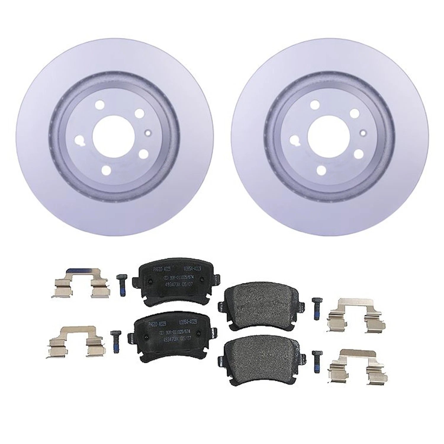 Hella Rear Rotors Low-Met Disc Brake Pad Kit for Audi S6 (2007–2011)