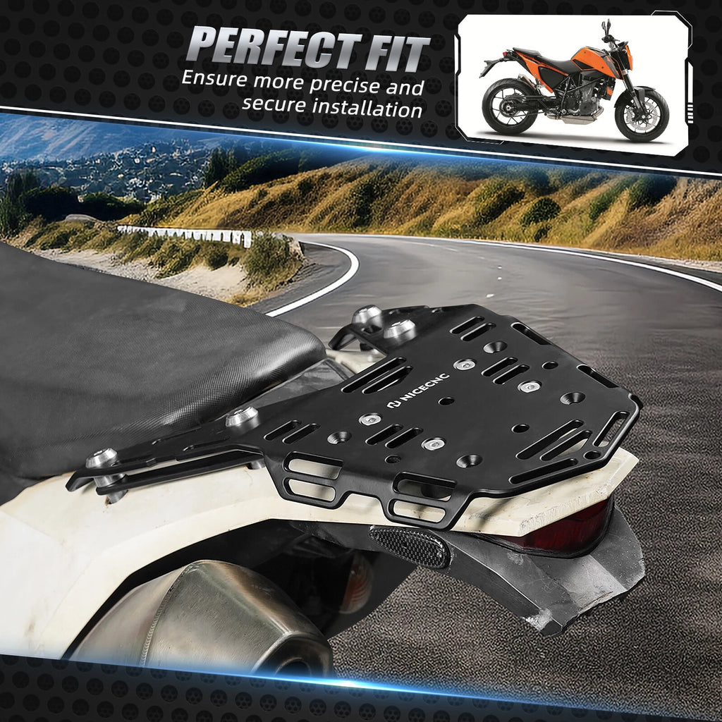 Aluminum Rear Luggage Rack Pannier Plate Bracket for KTM 690 Enduro R (2008–2018)