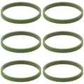 Set of 6 Upper Intake Manifold Gaskets for A5 A6 A7 Cayenne Panamera Touareg