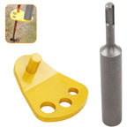 Ground Rod Driver with Adapter Bits for 5/8, 1/2, 3/4 In Rods