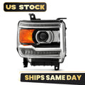 Halogen Headlight w/ LED DRL Right for GMC Sierra 1500 2500 HD 3500HD (2015–2019)