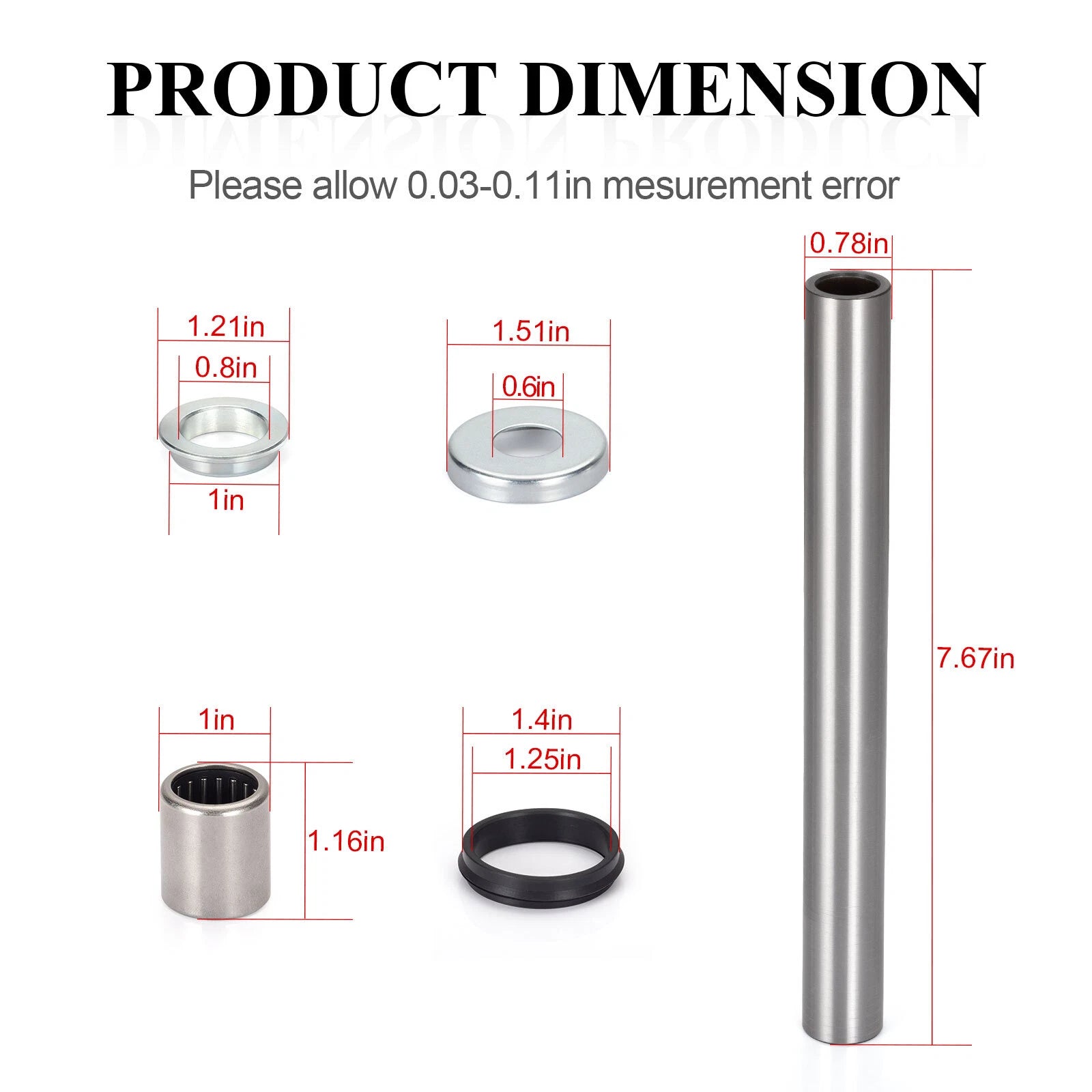 Swing Arm Bearing Bushing Kit for Honda XR200R (1981–1983), ATC200X (1983–1985)