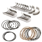 Main & Rod Bearings Kit w/ Piston Rings for Chevrolet LS Gen III IV V8 (4.8L, 5.3L)