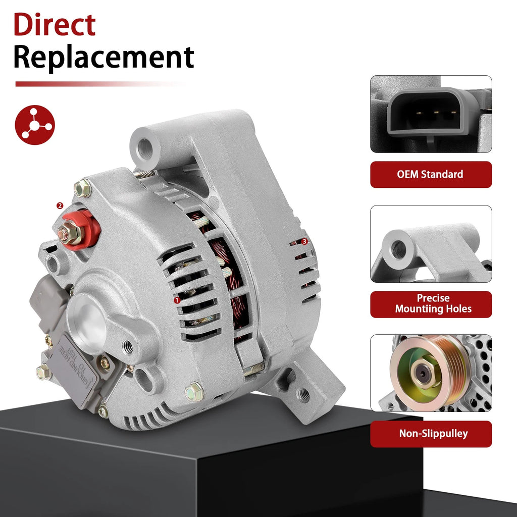 Alternator for Ford F150 F250 F350 (1995–1996) 12V 95Amp