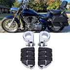 1.25" Chrome Adjustable Highway Short Mount Foot Pegs for Harley Touring