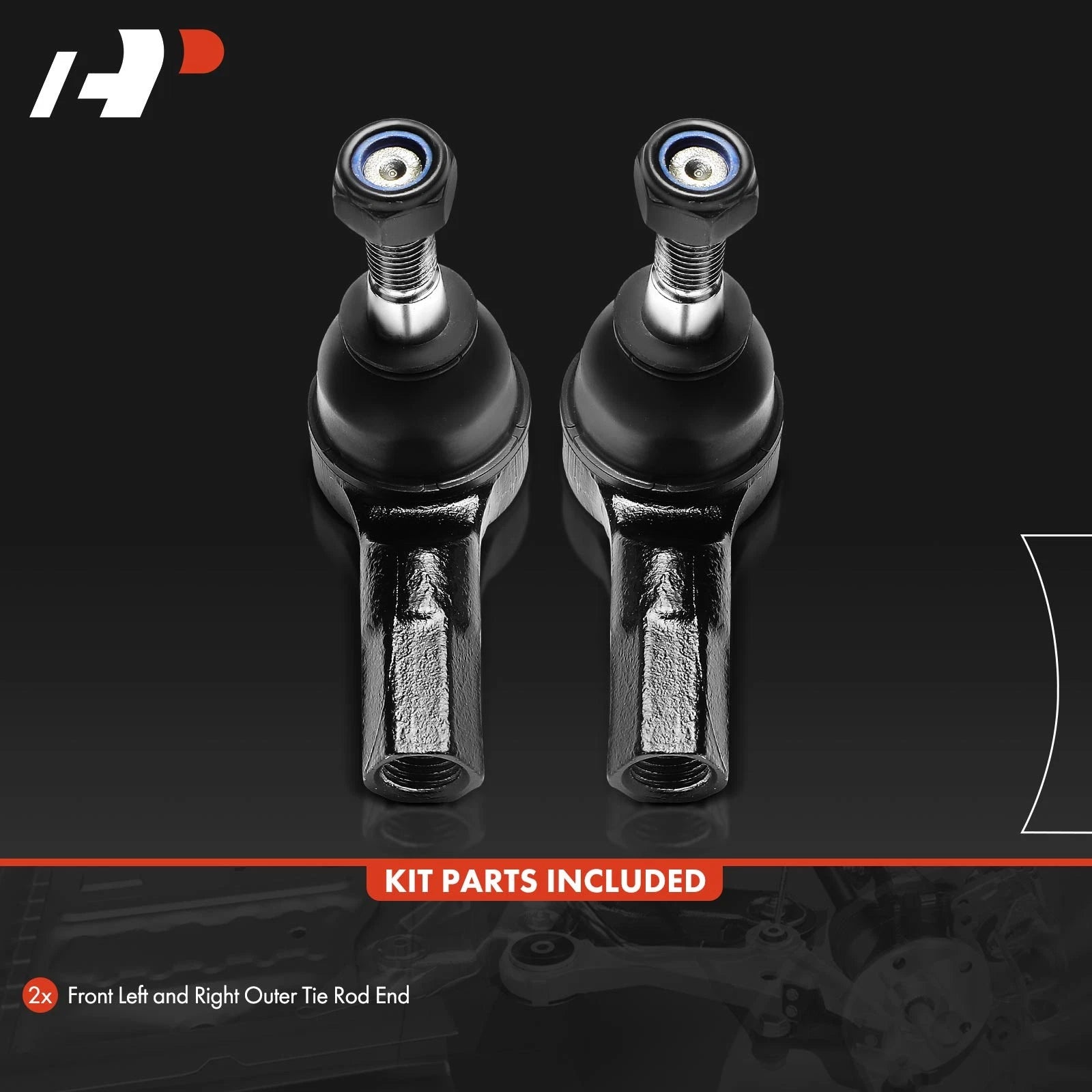 2X Front Outer Tie Rod Ends for Chevrolet Trax (2013-2022)