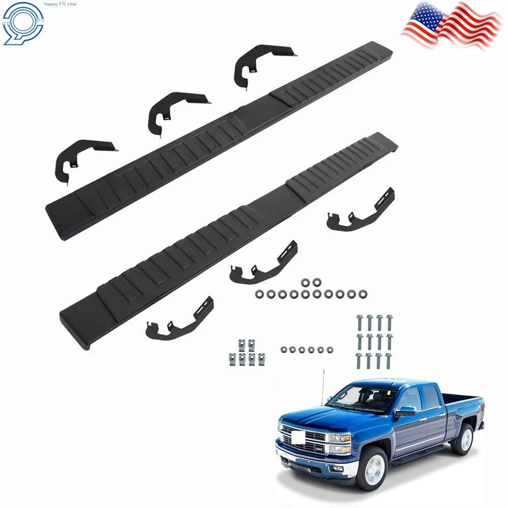 Set of 2 Running Boards for Silverado Double/Extended Cab (2007–2018)