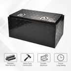36" x 17" x 18" Black Aluminum Tool Box for Pickup Truck (Fits )