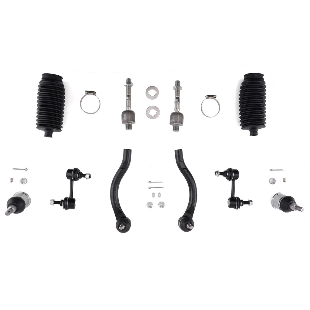 10x Front Tie Rod Ends & Sway Bar Links for Honda Accord (2003–2007)