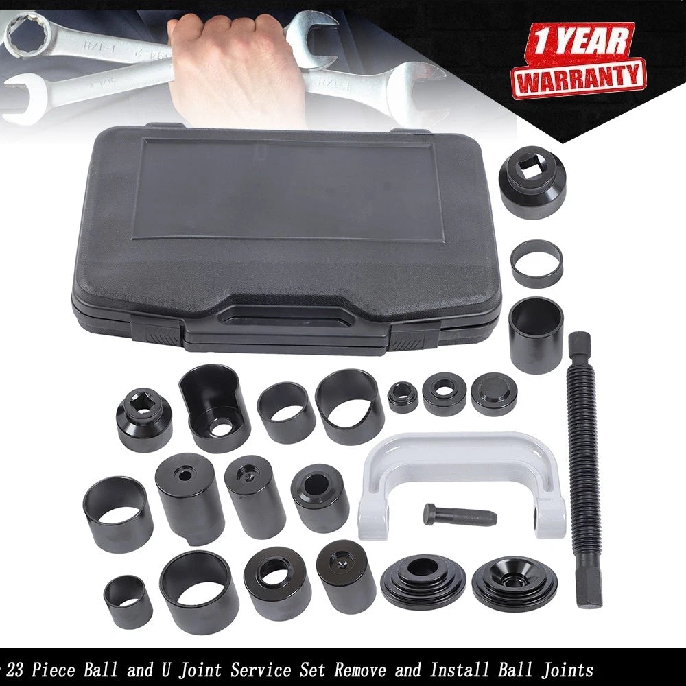 23 Piece Ball and U-Joint Service Tool Set for Automotive