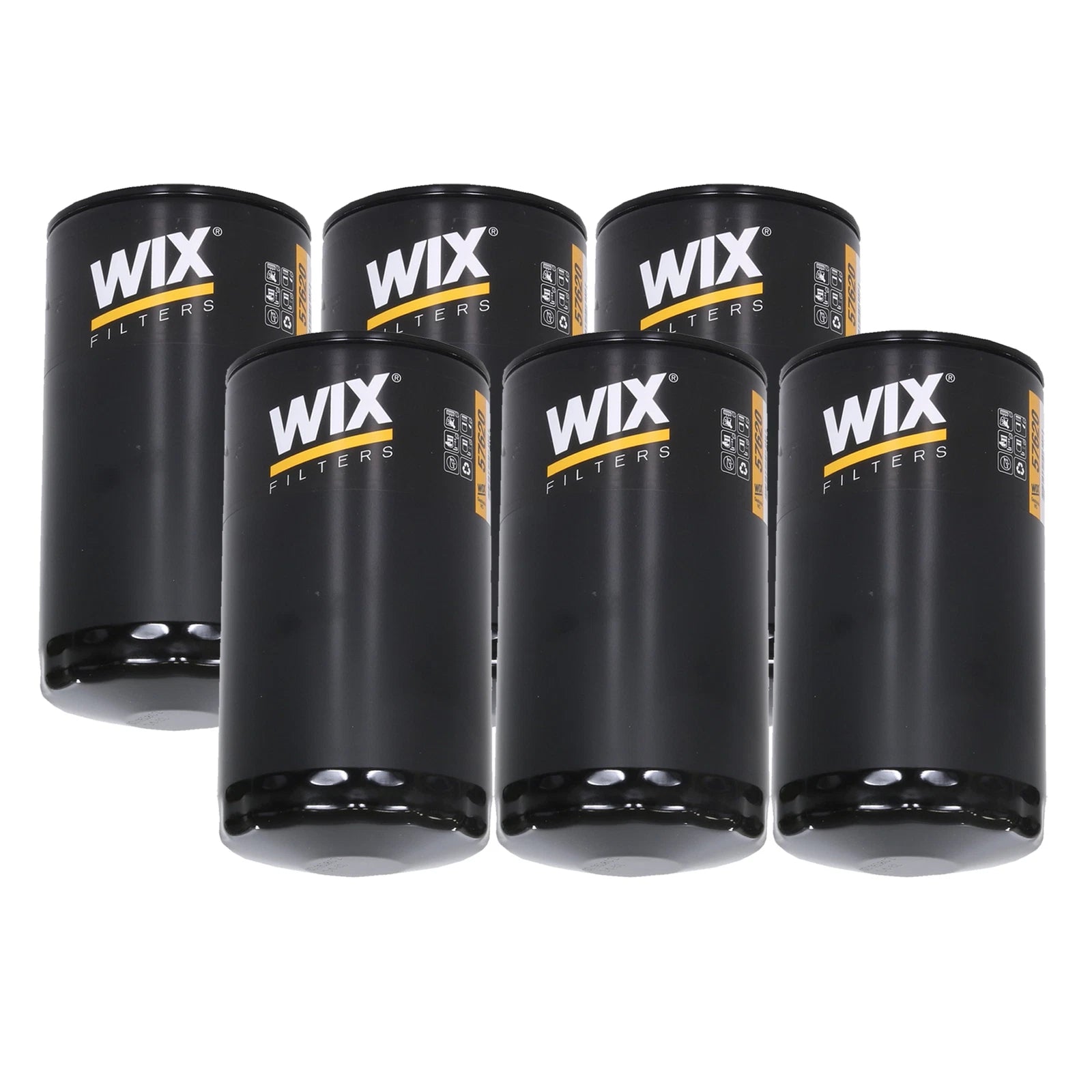 Set of 6 Engine Oil Filters for Dodge Ram Sterling Truck L6 TDI