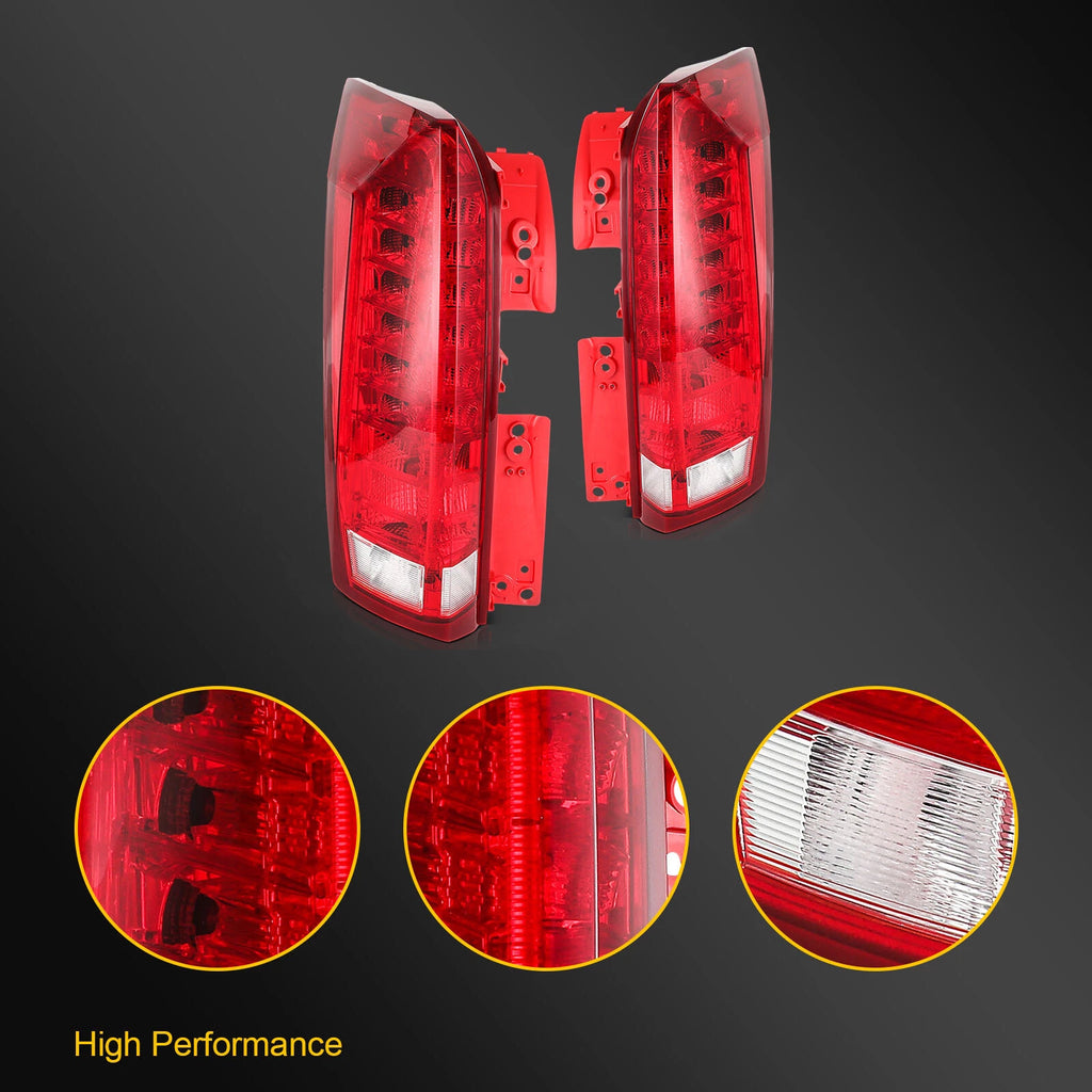 2X LED Tail Light Assembly for Cadillac SRX (2010–2016)