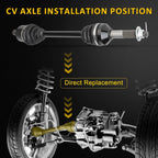 2X Rear CV Axle Assembly for Kawasaki Teryx Teryx4 800 (2016–2021)