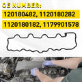 Set of 2 Valve Cover Gasket Kit for Mercedes E Class W210 W211 (1996–2009)