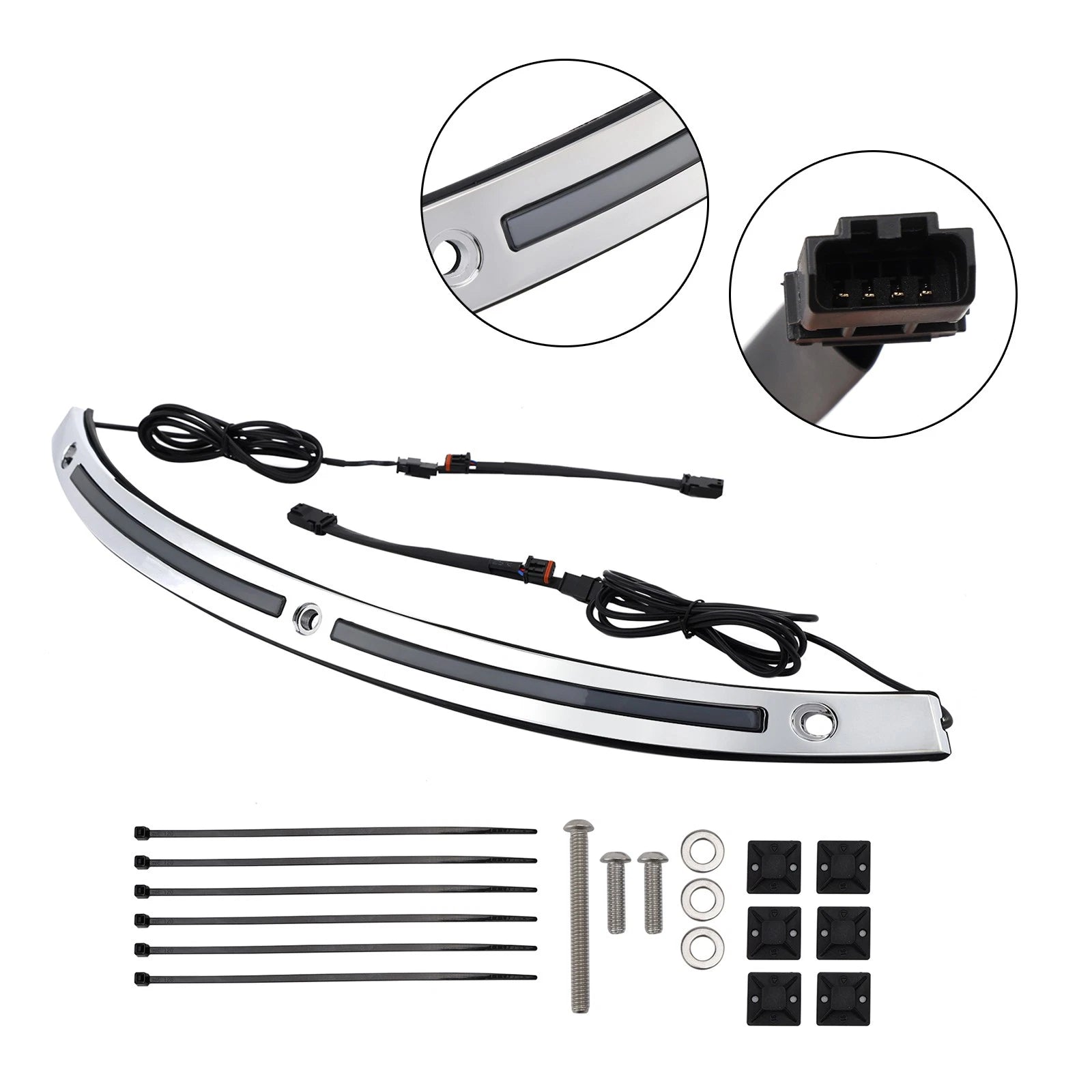 LED Running Turn Signal Light Windshield Trim for Electra Glide (2014–Present)