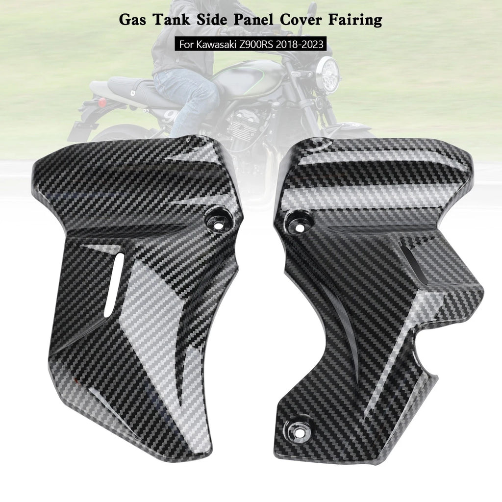 Gas Tank Side Trim Cover Panel for Kawasaki Z900RS (2018–2023) Carbon