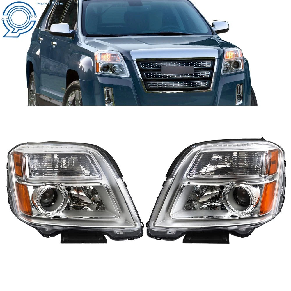 Headlight Assembly Set for GMC Terrain SL/SLT/SLE (2010–2015) Halogen