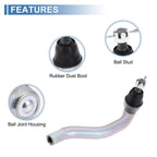 2X Front Outer Tie Rod Ends for Honda Civic (2006–2011) No. 53560SNAA01