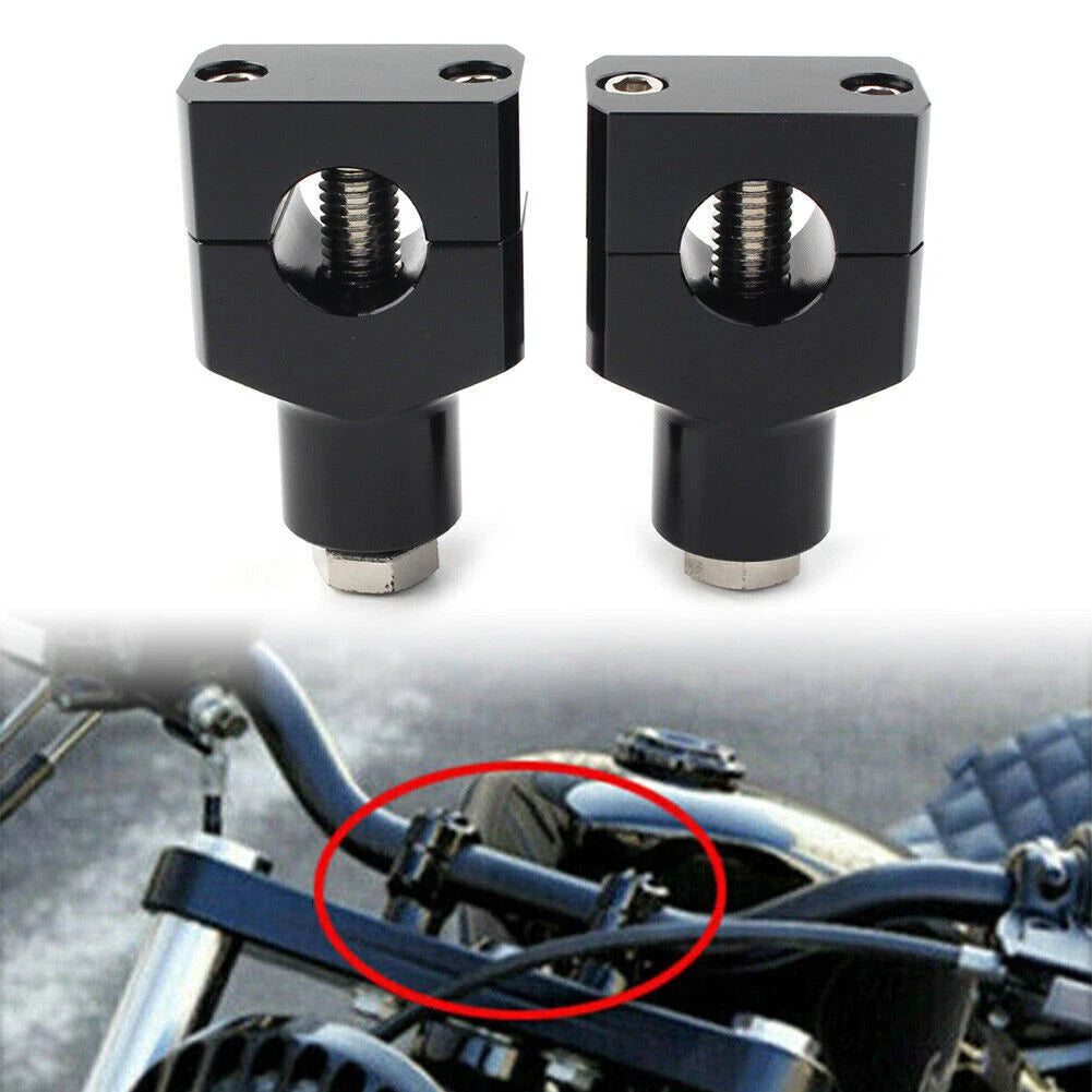 1" Handlebar Adapter Risers Clamp for Harley Fatboy