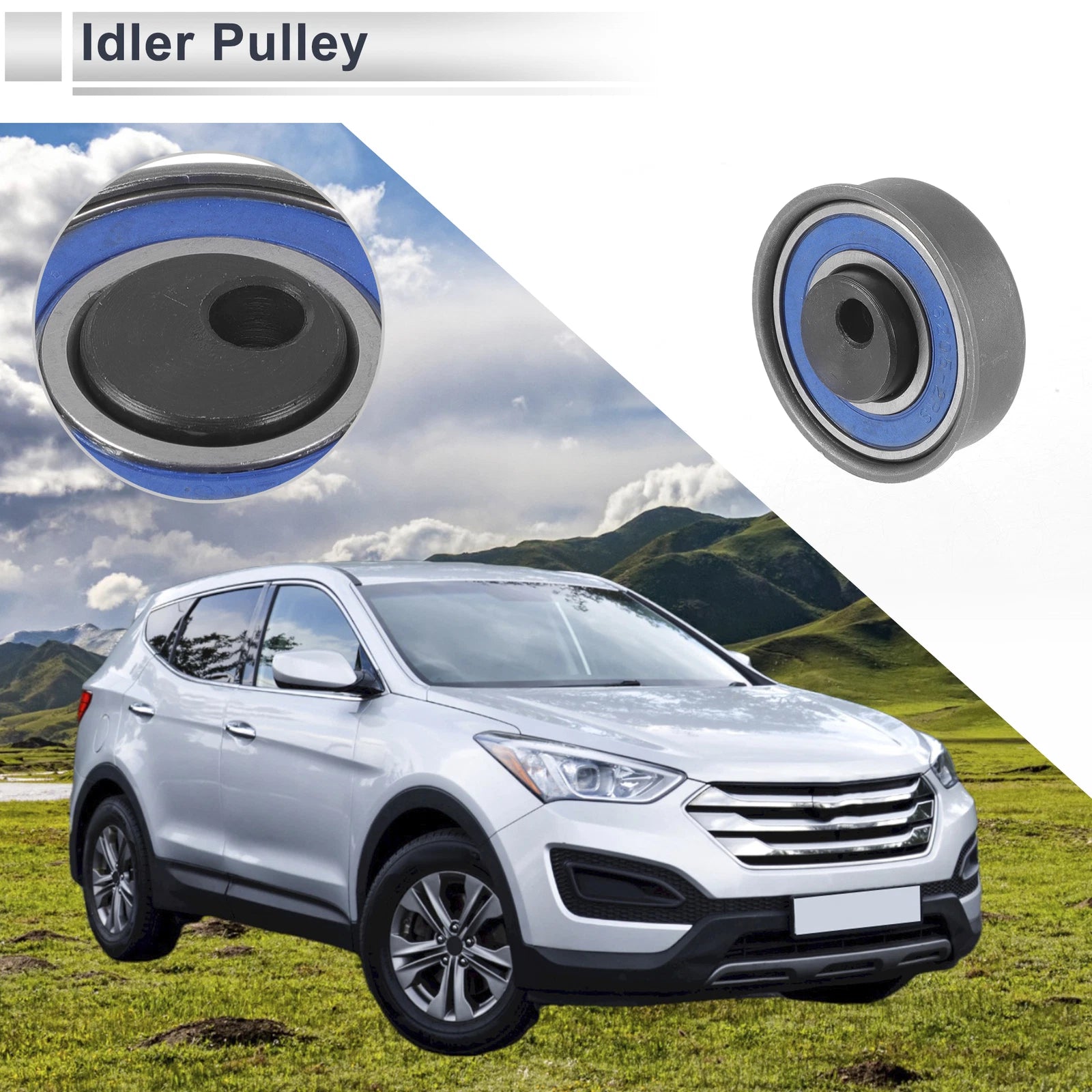 Drive Belt Idler Pulley for Hyundai Santa Fe (2001–2004) No. 2335738001