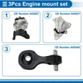 3 x Engine Motor Mounts for Honda Civic (2012-2015)