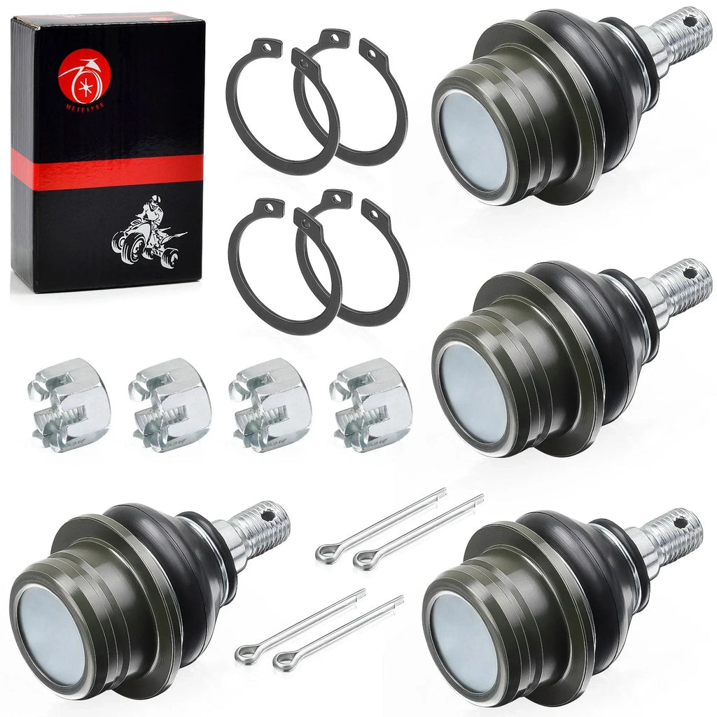 Upper Lower Ball Joints 4 Pack for Suzuki KingQuad 500 LTA500 AXi (2011–2023)