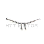 1-1/4" Flat Chrome 6" T-Bar Handlebars for Harley FLD (2012–2016) FXDB (2006–2017)
