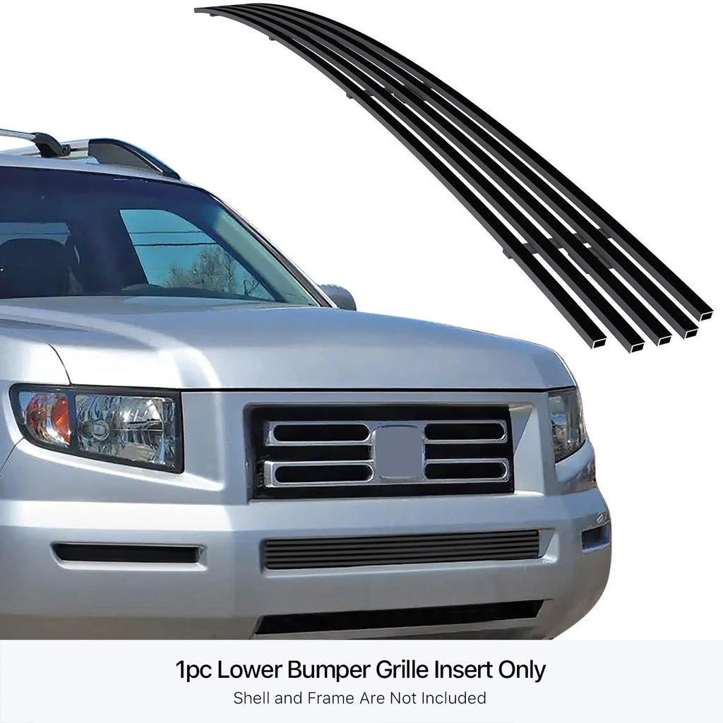 Stainless Steel Black Billet Grille Insert for Honda Ridgeline (2005-2008)
