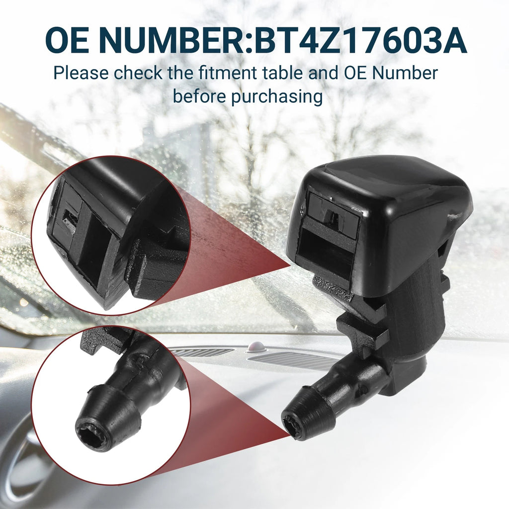 Set of 1 Windshield Washer Nozzle for Ford Edge (2015–2023)