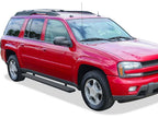 Set of 2 APS 5in Black Running Boards for Chevy Trailblazer EXT (2004-2006)