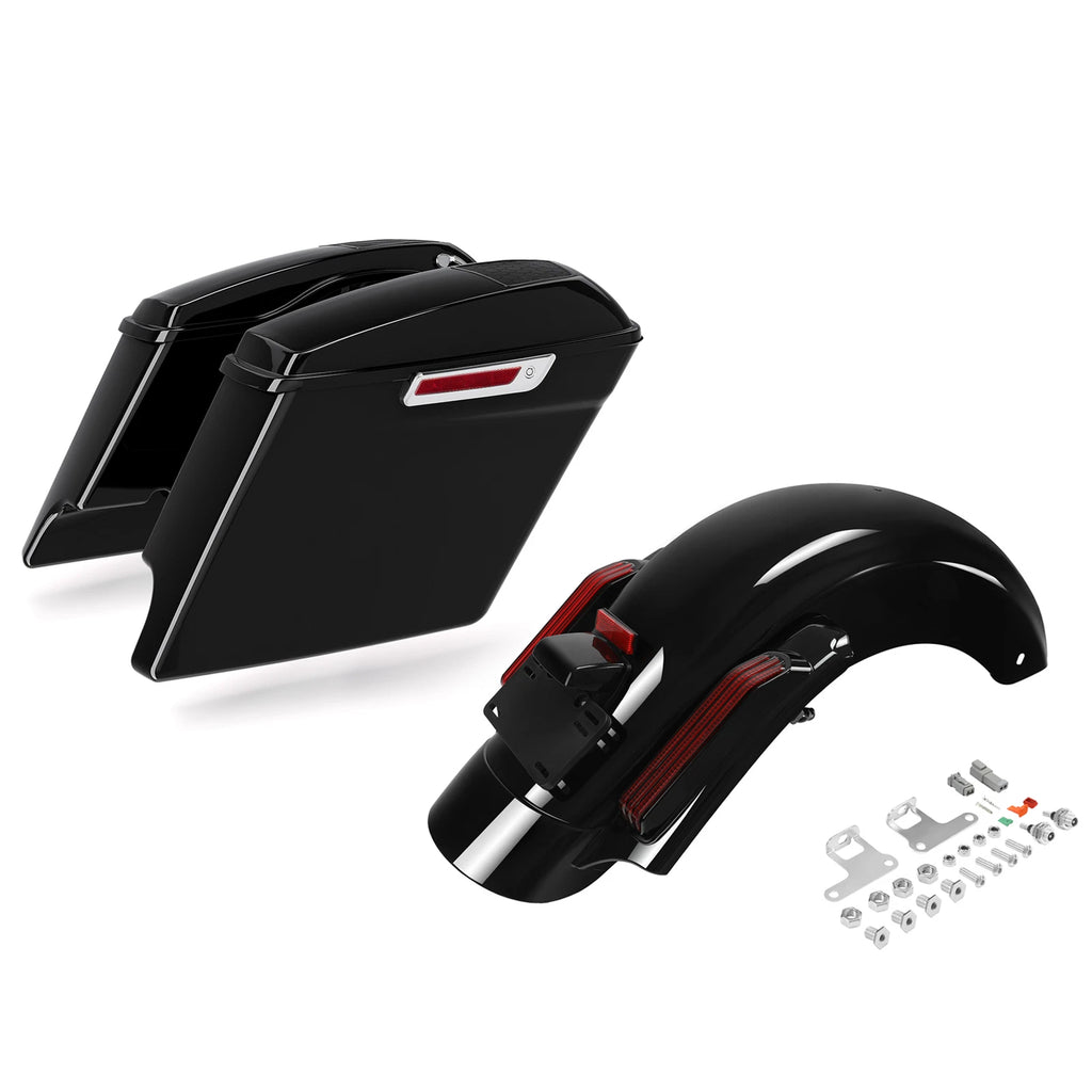 Stretched Saddlebags 6x9" Speaker Lid & Rear Fender for Harley Touring (2014–2023)
