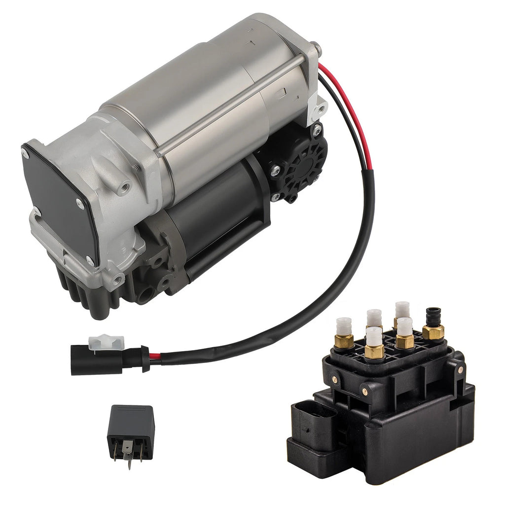 Air Suspension Compressor Pump with Valve Block for Mercedes S212 E550 (2010–2016)